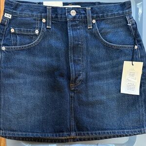 Citizens Of Humanity Blue Denim Mini Skirt